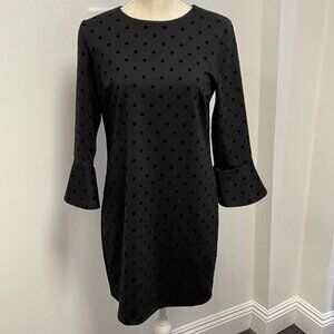 Old Navy Women's Dress - Two-Tone Black Polka Dot - Size S - EUC